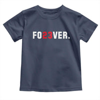 Classic Baseball Jersey Number 23 Toddler T Shirt Fo23ever #23 Vintage Sports Fan - Wonder Print Shop