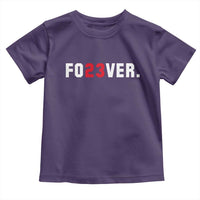 Classic Baseball Jersey Number 23 Toddler T Shirt Fo23ever #23 Vintage Sports Fan - Wonder Print Shop