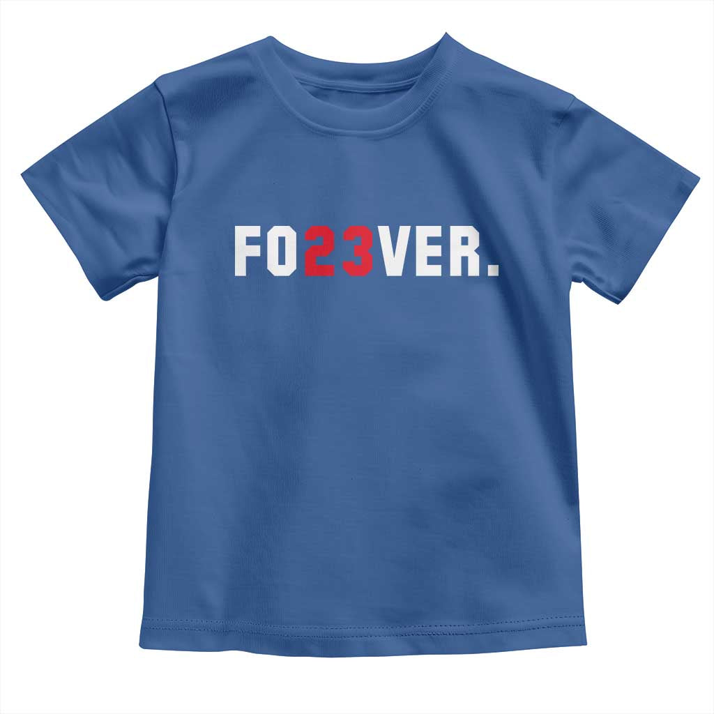Classic Baseball Jersey Number 23 Toddler T Shirt Fo23ever #23 Vintage Sports Fan - Wonder Print Shop