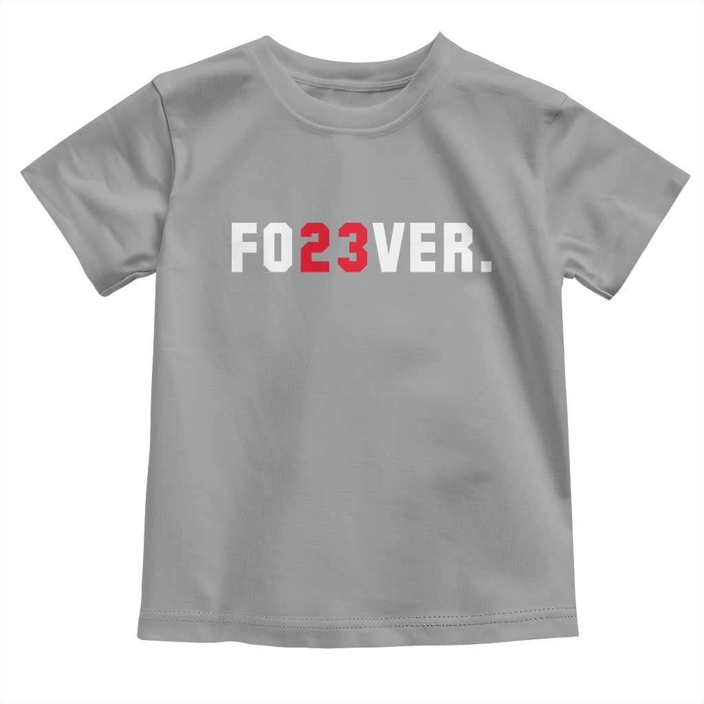 Classic Baseball Jersey Number 23 Toddler T Shirt Fo23ever #23 Vintage Sports Fan - Wonder Print Shop