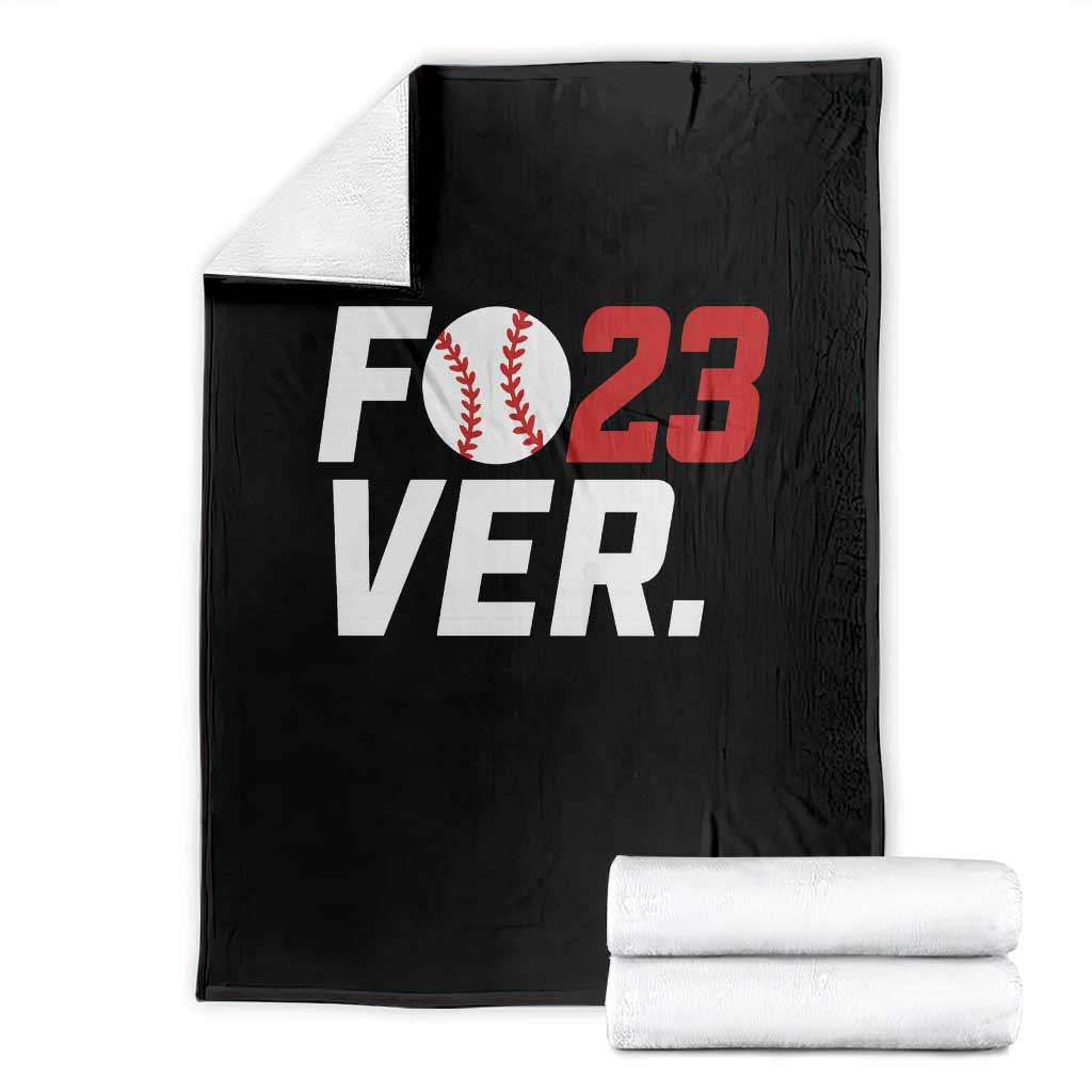 Classic Baseball Jersey Number 23 Throw Blanket Fo23ever #23 Ball Sports Fan - Wonder Print Shop