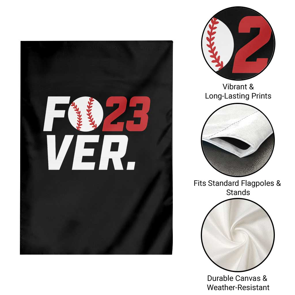 Classic Baseball Jersey Number 23 Garden Flag Fo23ever #23 Ball Sports Fan - Wonder Print Shop