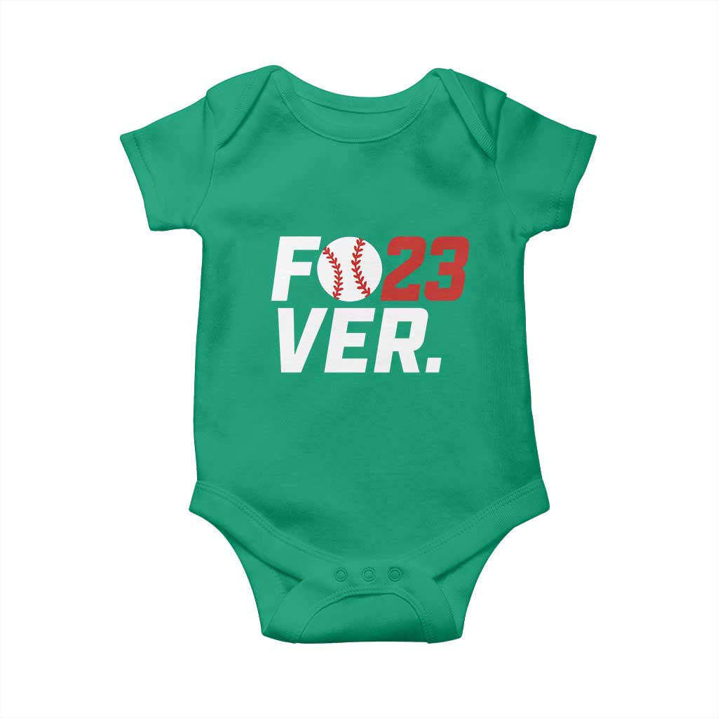 Classic Baseball Jersey Number 23 Baby Onesie Fo23ever #23 Ball Sports Fan - Wonder Print Shop