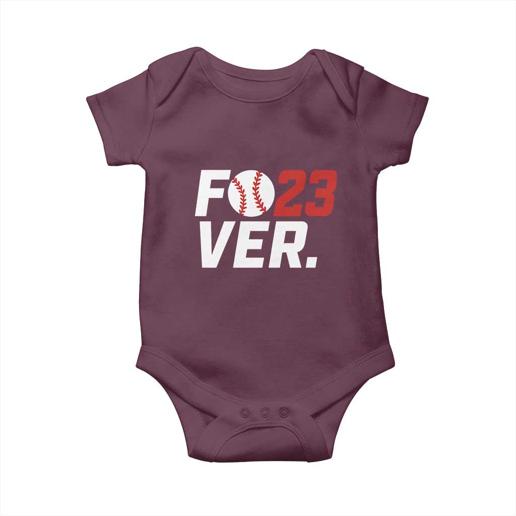 Classic Baseball Jersey Number 23 Baby Onesie Fo23ever #23 Ball Sports Fan - Wonder Print Shop