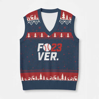 Classic Baseball Jersey Number 23 V-Neck Knit Sweater Vest Fo23ever #23 Ball Sports Fan - Wonder Print Shop
