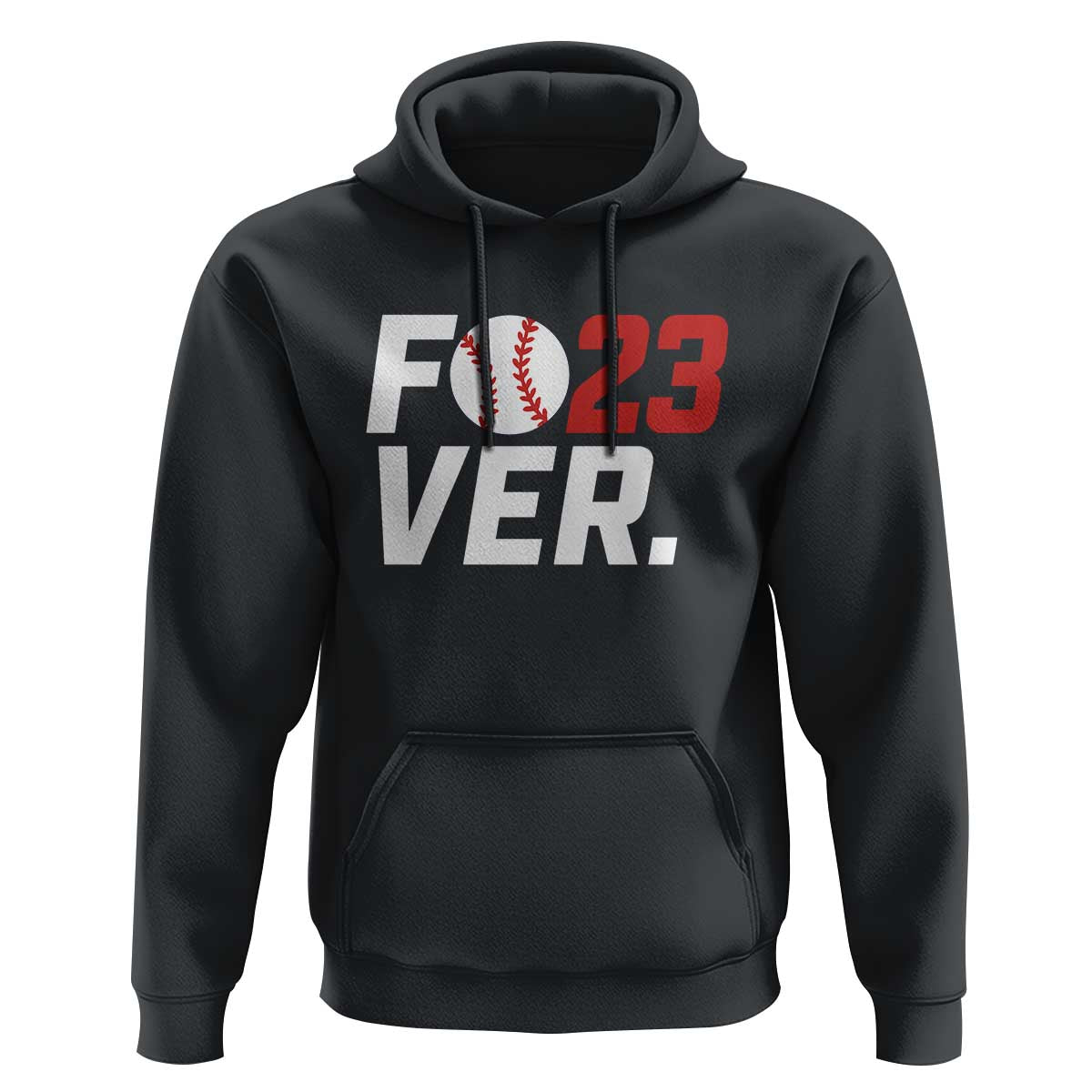 Classic Baseball Jersey Number 23 Hoodie Fo23ever #23 Ball Sports Fan - Wonder Print Shop