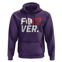 Classic Baseball Jersey Number 23 Hoodie Fo23ever #23 Ball Sports Fan - Wonder Print Shop