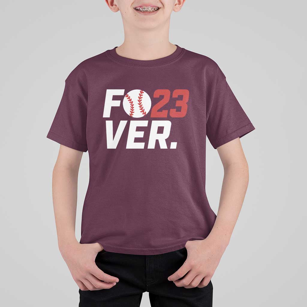 Classic Baseball Jersey Number 23 T Shirt For Kid Fo23ever #23 Ball Sports Fan - Wonder Print Shop