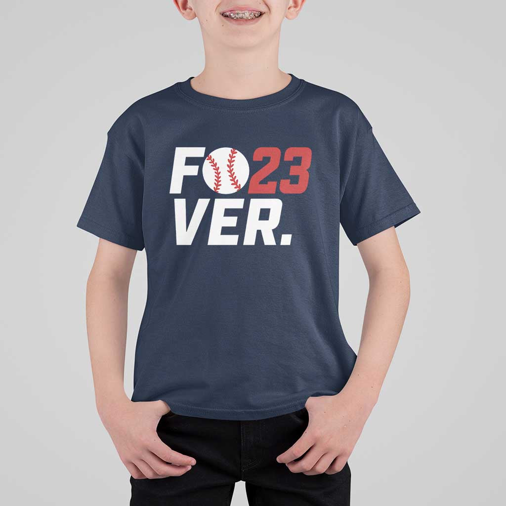 Classic Baseball Jersey Number 23 T Shirt For Kid Fo23ever #23 Ball Sports Fan - Wonder Print Shop