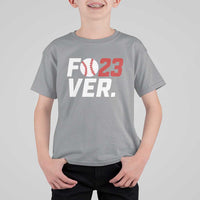 Classic Baseball Jersey Number 23 T Shirt For Kid Fo23ever #23 Ball Sports Fan - Wonder Print Shop