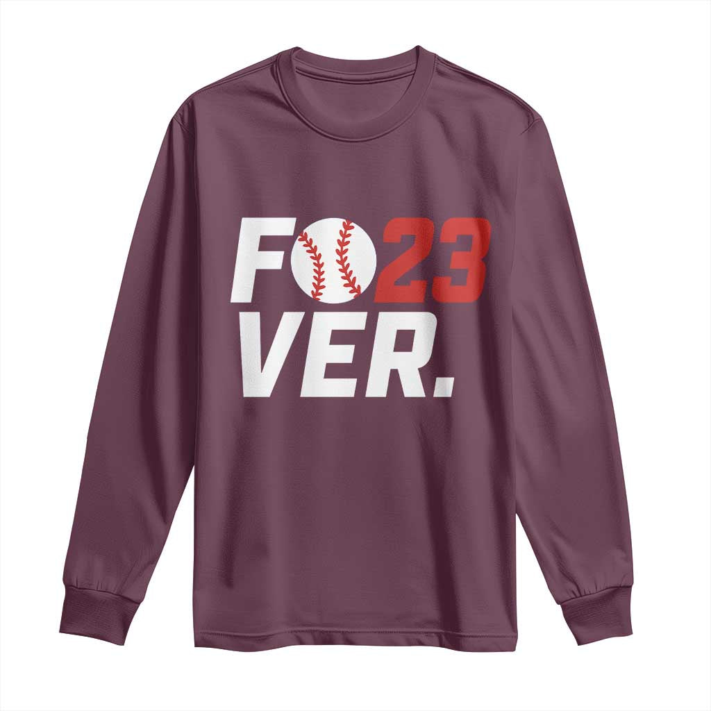 Classic Baseball Jersey Number 23 Long Sleeve Shirt Fo23ever #23 Ball Sports Fan - Wonder Print Shop