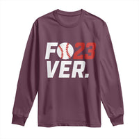 Classic Baseball Jersey Number 23 Long Sleeve Shirt Fo23ever #23 Ball Sports Fan - Wonder Print Shop