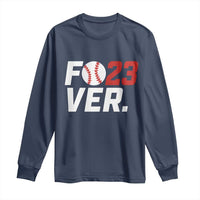 Classic Baseball Jersey Number 23 Long Sleeve Shirt Fo23ever #23 Ball Sports Fan - Wonder Print Shop
