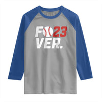 Classic Baseball Jersey Number 23 Raglan Shirt Fo23ever #23 Ball Sports Fan - Wonder Print Shop
