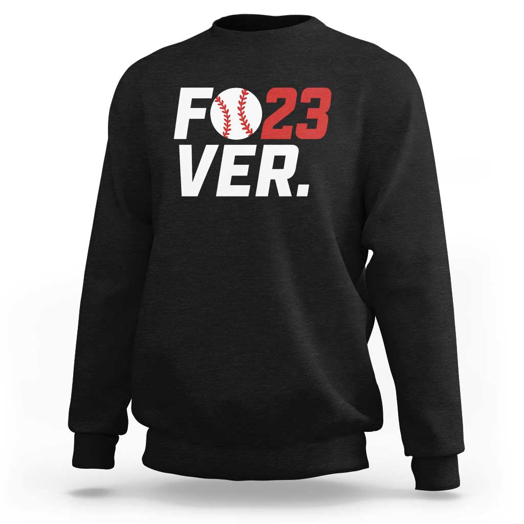 Classic Baseball Jersey Number 23 Sweatshirt Fo23ever #23 Ball Sports Fan - Wonder Print Shop