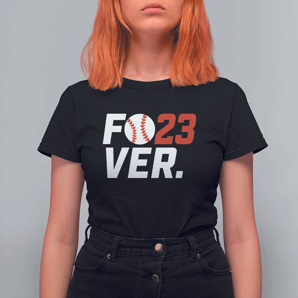 Classic Baseball Jersey Number 23 T Shirt For Women Fo23ever #23 Ball Sports Fan - Wonder Print Shop