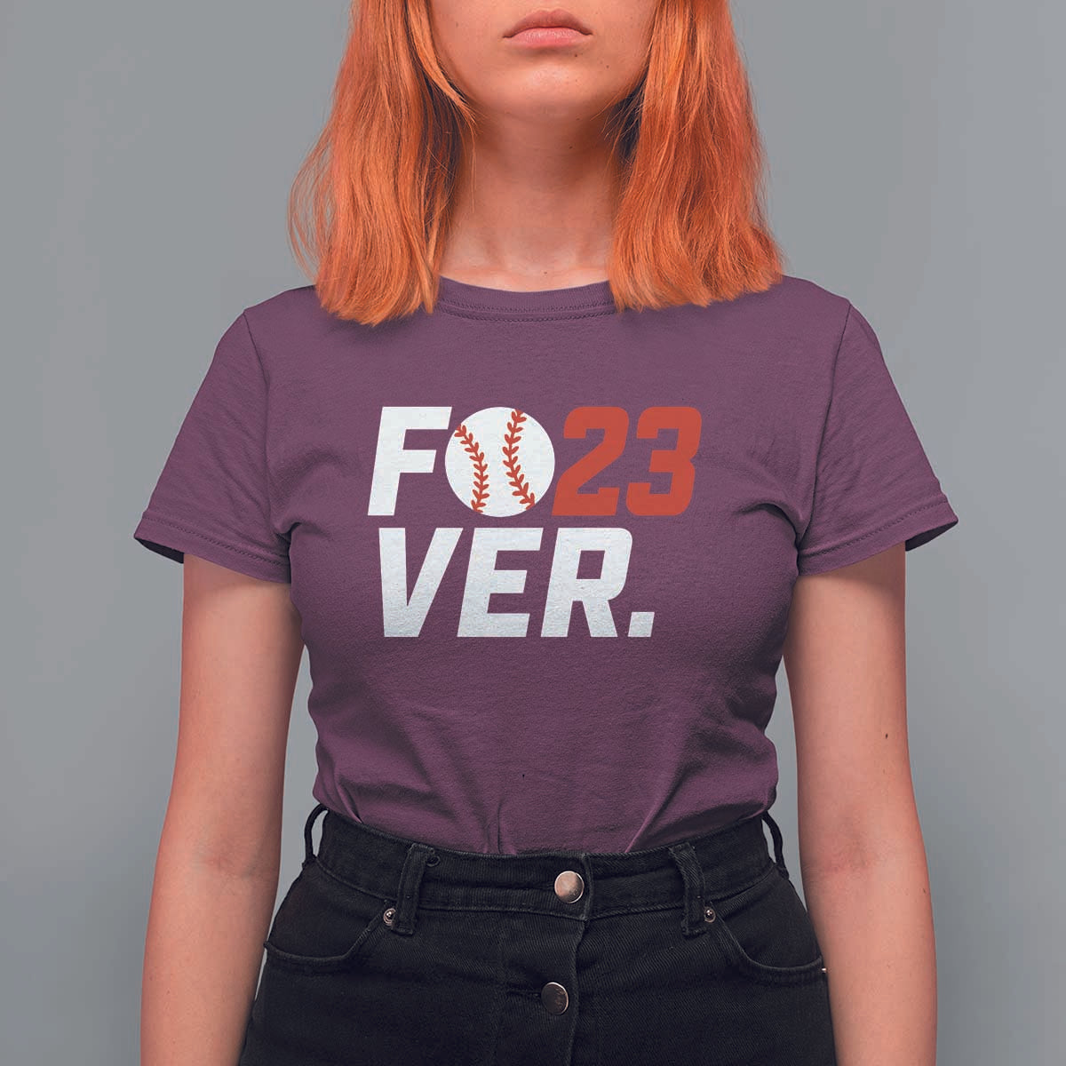 Classic Baseball Jersey Number 23 T Shirt For Women Fo23ever #23 Ball Sports Fan - Wonder Print Shop