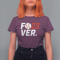Classic Baseball Jersey Number 23 T Shirt For Women Fo23ever #23 Ball Sports Fan - Wonder Print Shop