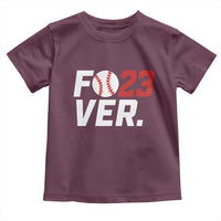 Classic Baseball Jersey Number 23 Toddler T Shirt Fo23ever #23 Ball Sports Fan - Wonder Print Shop