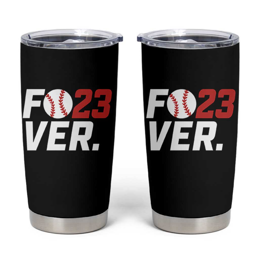 Classic Baseball Jersey Number 23 Tumbler Cup Fo23ever #23 Ball Sports Fan - Wonder Print Shop