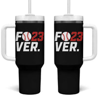 Classic Baseball Jersey Number 23 Tumbler With Handle Fo23ever #23 Ball Sports Fan - Wonder Print Shop