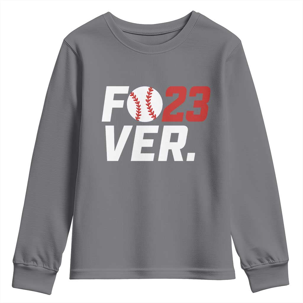 Classic Baseball Jersey Number 23 Youth Sweatshirt Fo23ever #23 Ball Sports Fan - Wonder Print Shop