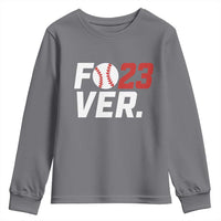 Classic Baseball Jersey Number 23 Youth Sweatshirt Fo23ever #23 Ball Sports Fan - Wonder Print Shop