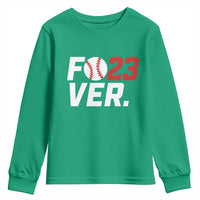 Classic Baseball Jersey Number 23 Youth Sweatshirt Fo23ever #23 Ball Sports Fan - Wonder Print Shop