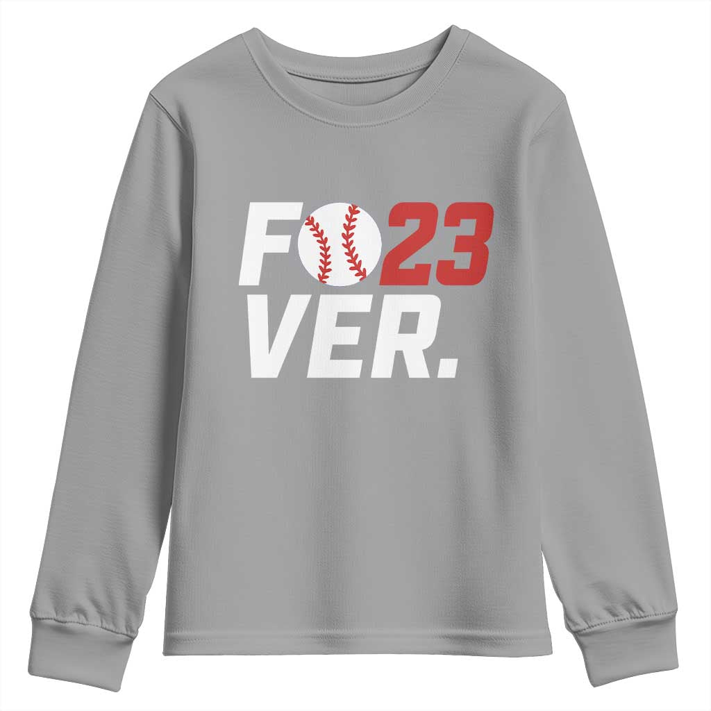 Classic Baseball Jersey Number 23 Youth Sweatshirt Fo23ever #23 Ball Sports Fan - Wonder Print Shop