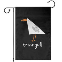 Triangull Funny Triangle Seagull Meme Garden Flag Geometry Bird Pun Minimalist Coastal Graphic