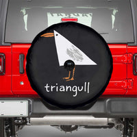 Triangull Funny Triangle Seagull Meme Spare Tire Cover Geometry Bird Pun Minimalist Coastal Graphic