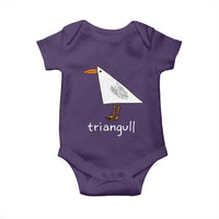 Triangull Funny Triangle Seagull Meme Baby Onesie Geometry Bird Pun Minimalist Coastal Graphic