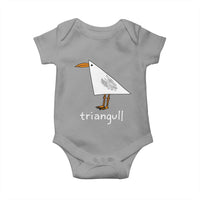 Triangull Funny Triangle Seagull Meme Baby Onesie Geometry Bird Pun Minimalist Coastal Graphic