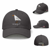 Triangull Funny Triangle Seagull Meme Baseball Cap Geometry Bird Pun Minimalist Coastal Graphic