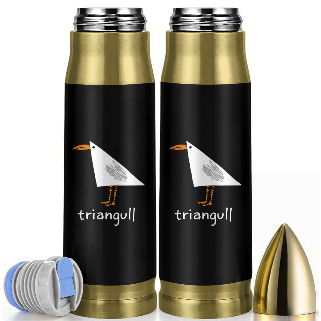 Triangull Funny Triangle Seagull Meme Bullet Tumbler Geometry Bird Pun Minimalist Coastal Graphic