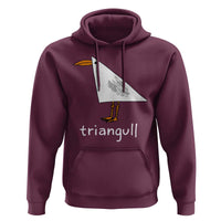Triangull Funny Triangle Seagull Meme Hoodie Geometry Bird Pun Minimalist Coastal Graphic