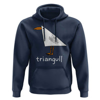 Triangull Funny Triangle Seagull Meme Hoodie Geometry Bird Pun Minimalist Coastal Graphic