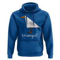 Triangull Funny Triangle Seagull Meme Hoodie Geometry Bird Pun Minimalist Coastal Graphic