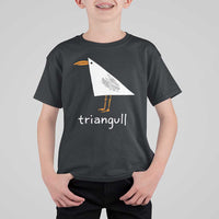 Triangull Funny Triangle Seagull Meme T Shirt For Kid Geometry Bird Pun Minimalist Coastal Graphic