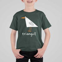 Triangull Funny Triangle Seagull Meme T Shirt For Kid Geometry Bird Pun Minimalist Coastal Graphic