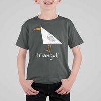 Triangull Funny Triangle Seagull Meme T Shirt For Kid Geometry Bird Pun Minimalist Coastal Graphic