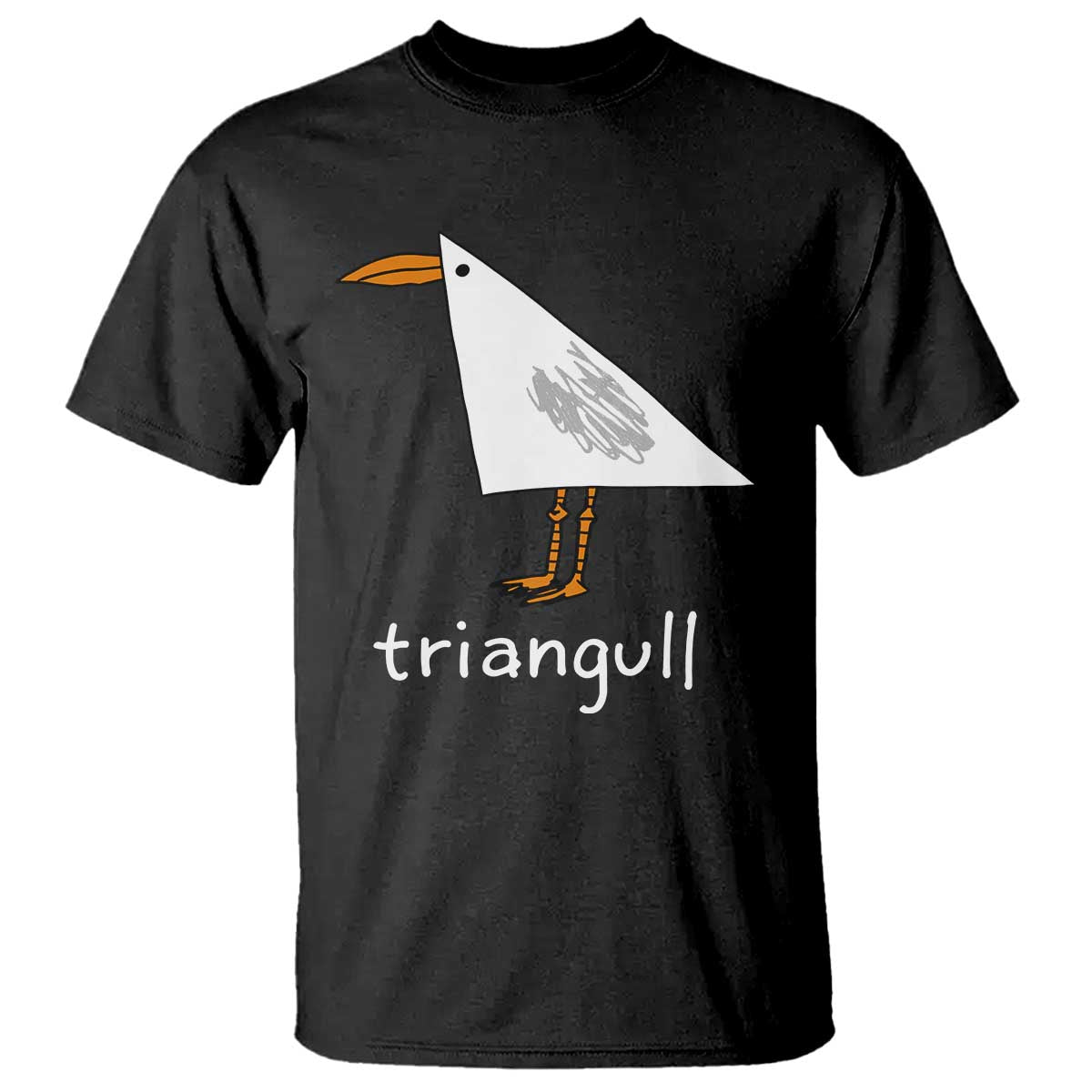 Triangull Funny Triangle Seagull Meme T Shirt Geometry Bird Pun Minimalist Coastal Graphic