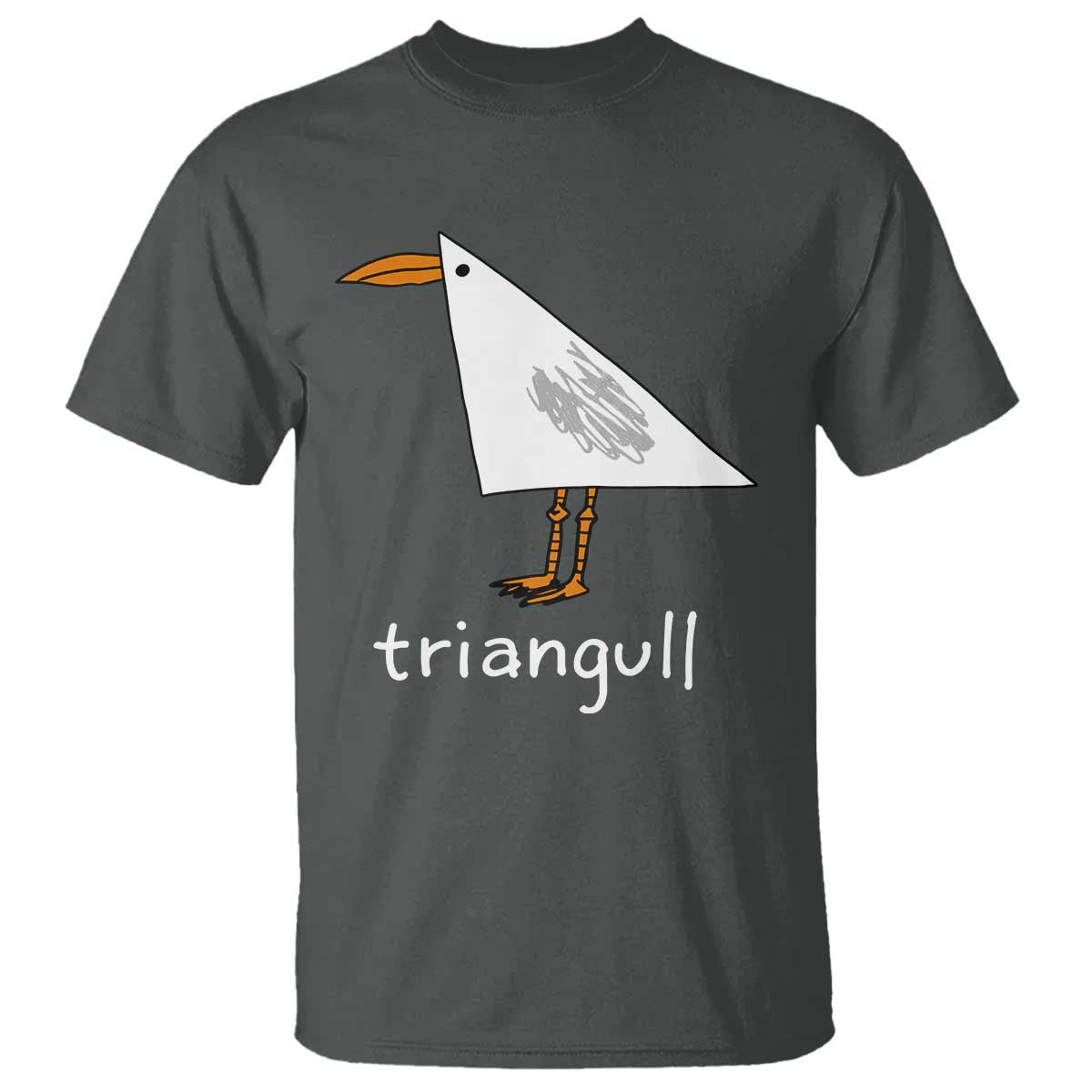 Triangull Funny Triangle Seagull Meme T Shirt Geometry Bird Pun Minimalist Coastal Graphic