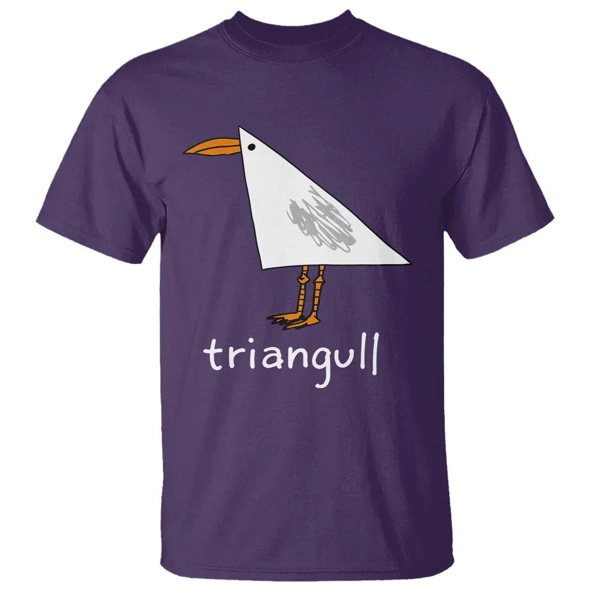 Triangull Funny Triangle Seagull Meme T Shirt Geometry Bird Pun Minimalist Coastal Graphic