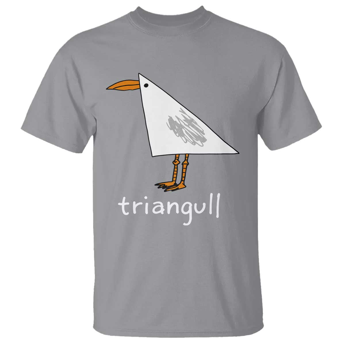 Triangull Funny Triangle Seagull Meme T Shirt Geometry Bird Pun Minimalist Coastal Graphic