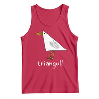 Triangull Funny Triangle Seagull Meme Tank Top Geometry Bird Pun Minimalist Coastal Graphic