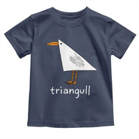 Triangull Funny Triangle Seagull Meme Toddler T Shirt Geometry Bird Pun Minimalist Coastal Graphic
