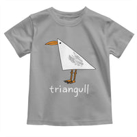 Triangull Funny Triangle Seagull Meme Toddler T Shirt Geometry Bird Pun Minimalist Coastal Graphic
