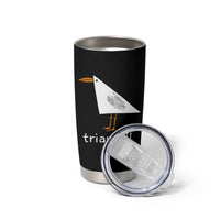 Triangull Funny Triangle Seagull Meme Tumbler Cup Geometry Bird Pun Minimalist Coastal Graphic