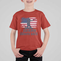 Idaho Shoots Back Distressed American Flag T Shirt For Kid Cowboy Gunslinger Graphic